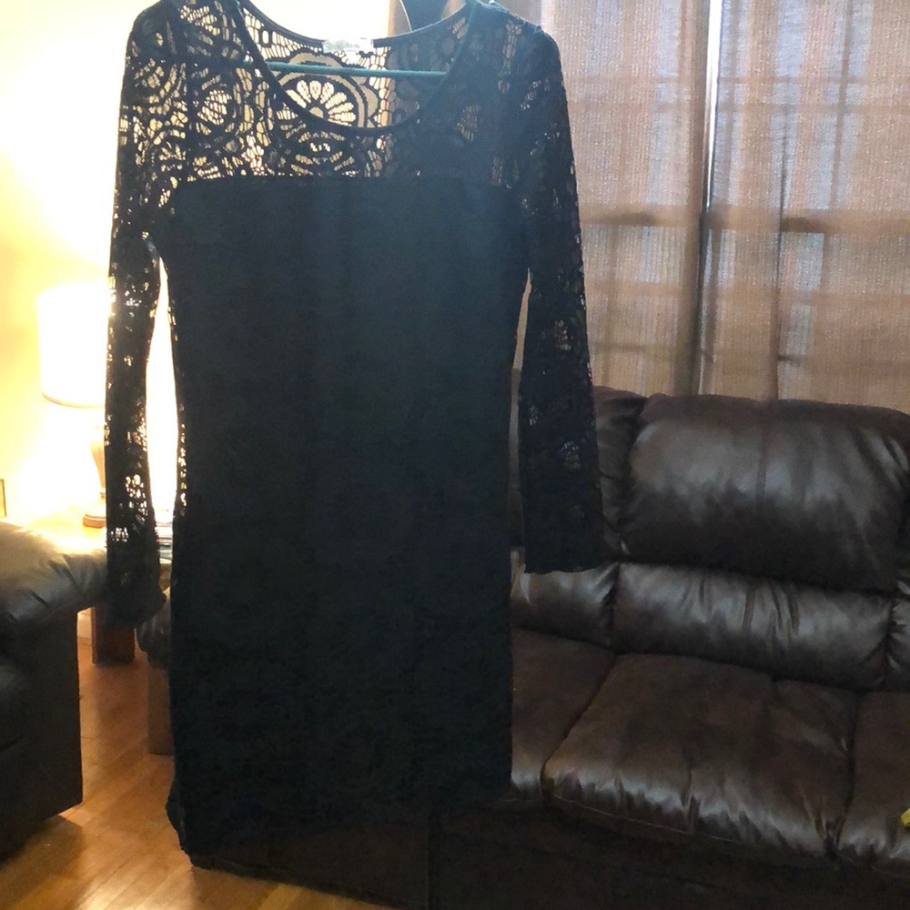 Short Black Lace Dress